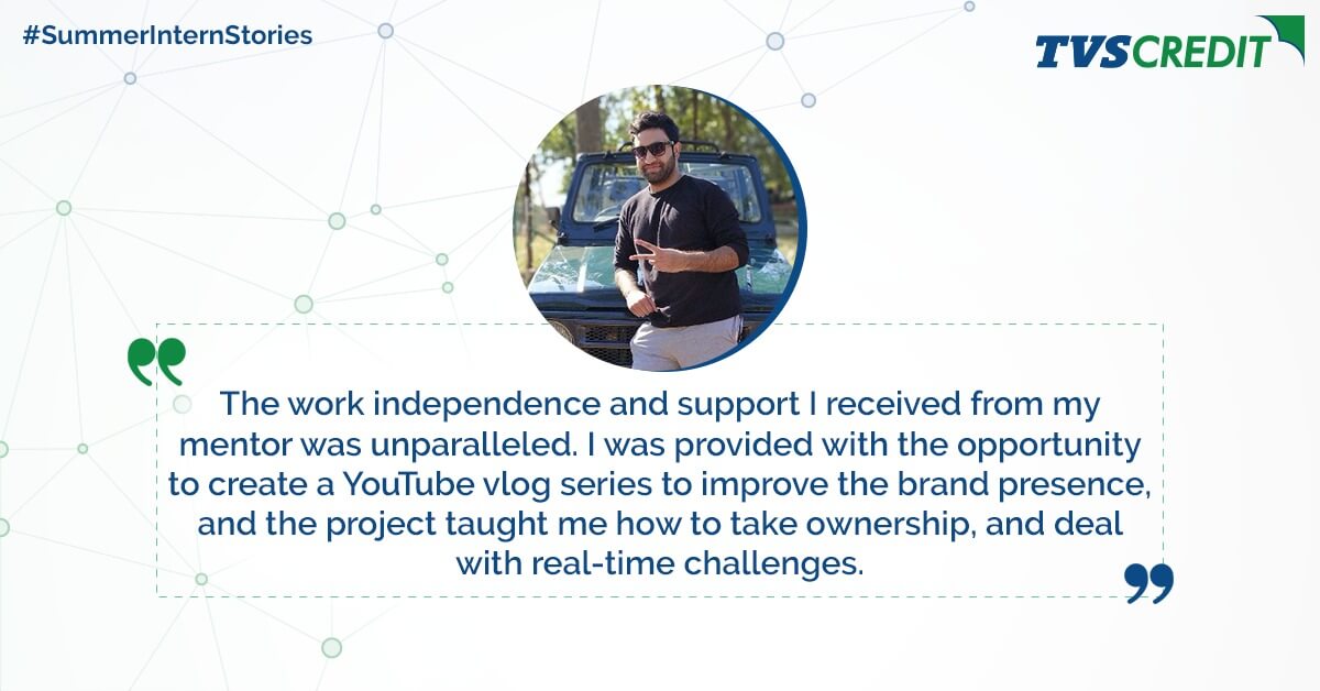 tvs credit summer stories from shubham